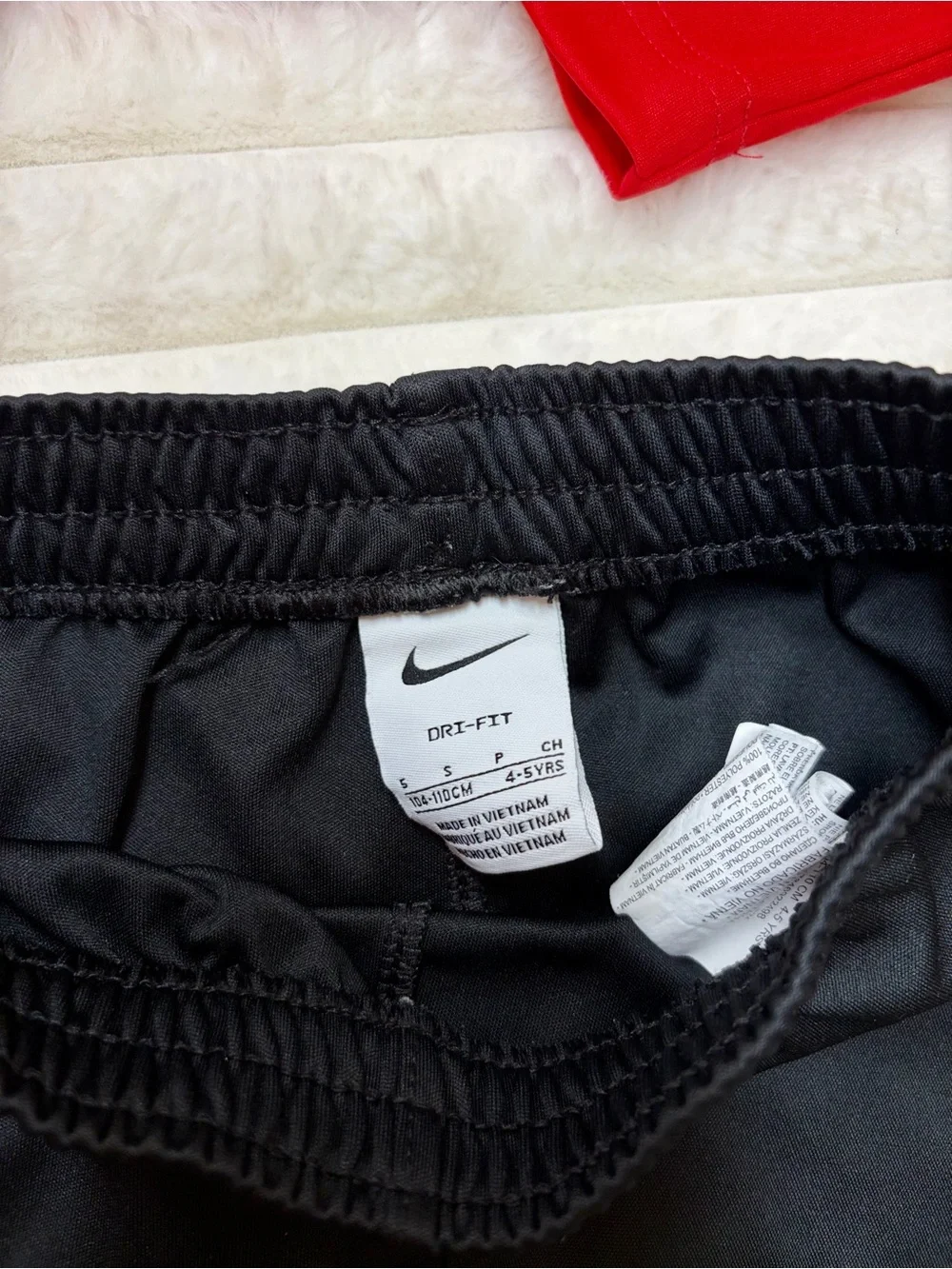 Nike Kids' Red Polo Shirt and Black Shorts Set Atheltic Pro S 4/5